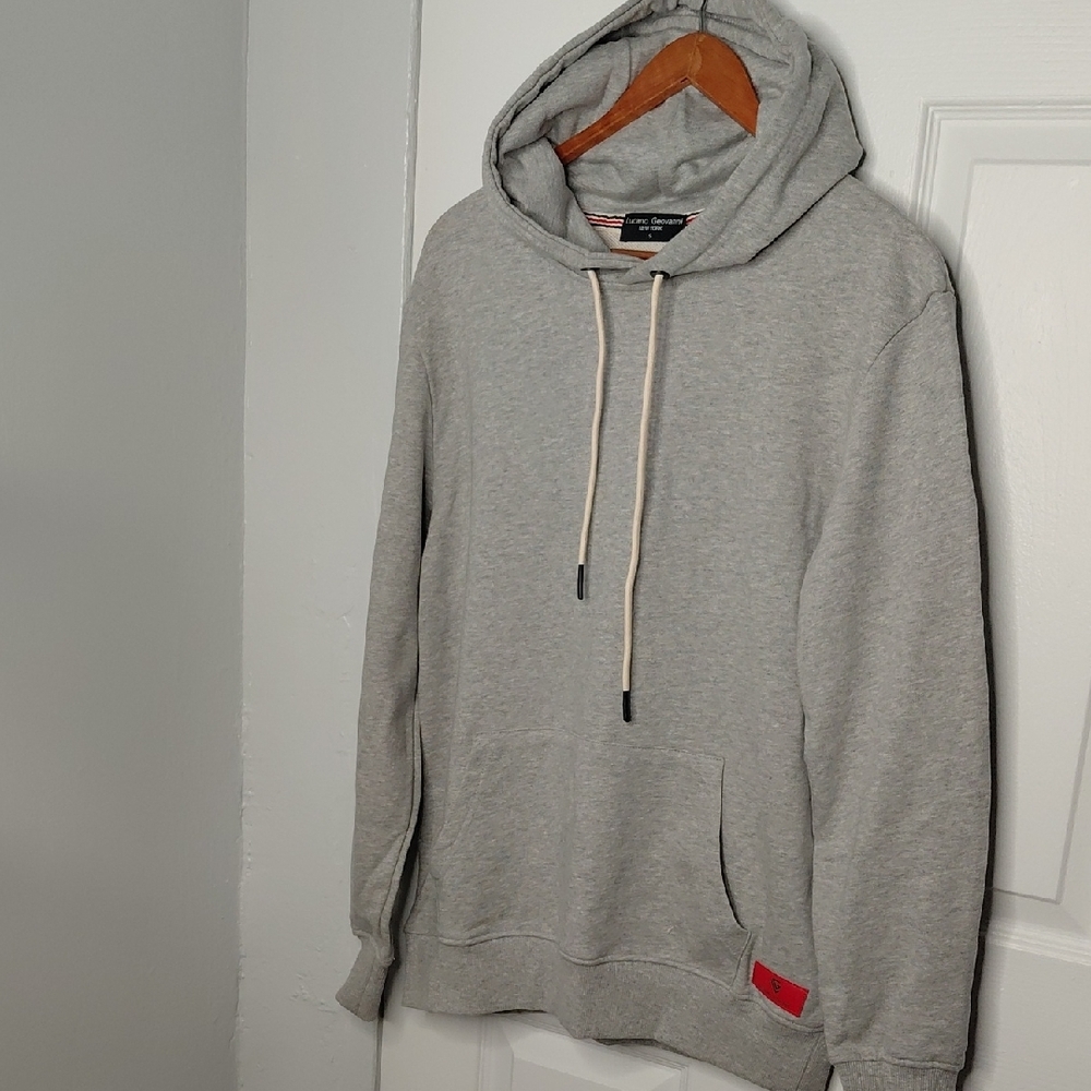 Lucano Geovanni French Terry Gray Men's Hoodie